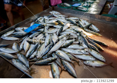Fresh seafood for sale in local markets near the sea. Fresh seafood for sale in local markets near the sea. 113921299