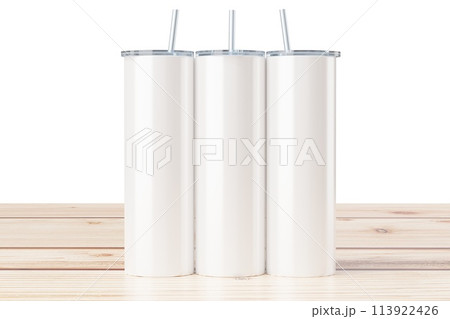 Skinny 20 oz tumbler for sublimation. 3d rendering Skinny 20 oz tumbler for sublimation. 3d rendering 113922426