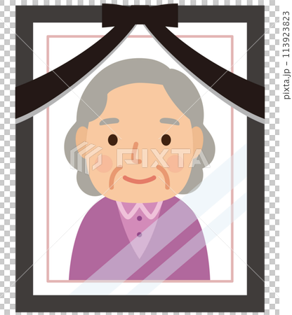 Memorial portrait of grandmother Memorial service 113923823