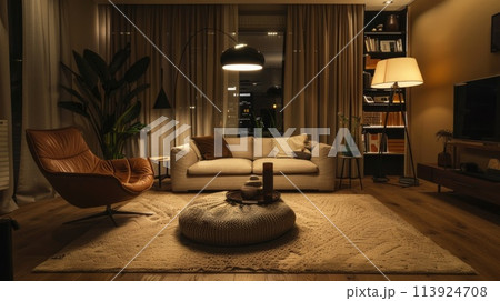 おしゃれなリビング 113924708