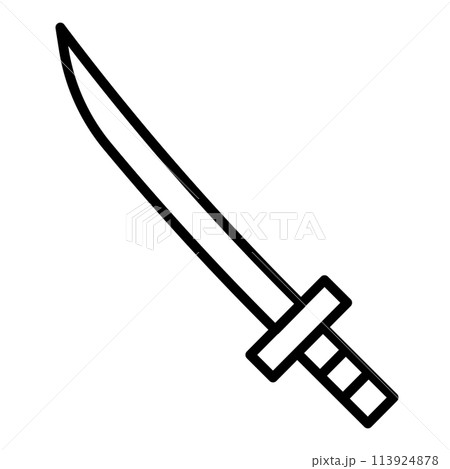 日本刀のアイコン。 日本刀のアイコン。 113924878