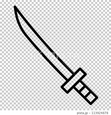 日本刀のアイコン。 日本刀のアイコン。 113924878