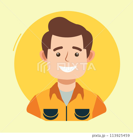 Happy Father Day Celebration with Character of Dad Looks Happy Happy Father Day Celebration with Character of Dad Looks Happy 113925459