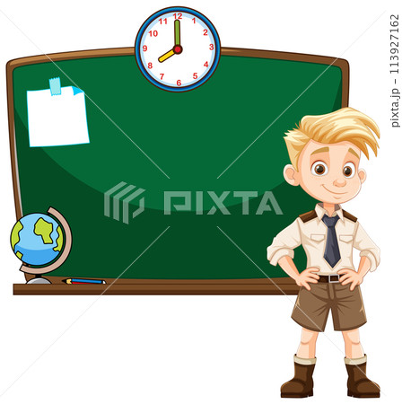 Young Explorer in Classroom Setting Young Explorer in Classroom Setting 113927162