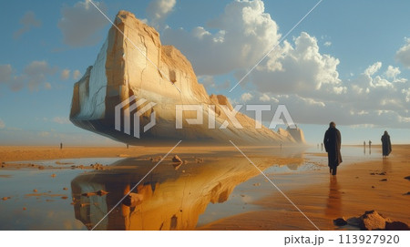 colorful surreal landscape 113927920