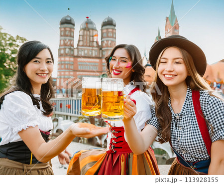 ドイツビールやオクトーバーフェストなどのイメージ 113928155