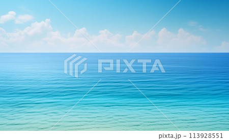 青い海と青い空 113928551