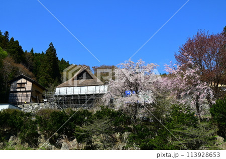 遠野の春 千葉家の曲がり屋 遠野の春 千葉家の曲がり屋 113928653