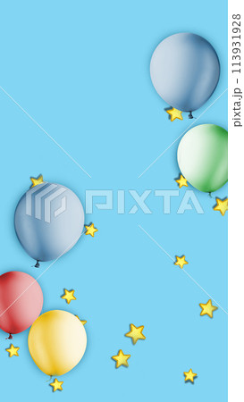 Colorful balloons with a copy space area Colorful balloons with a copy space area 113931928