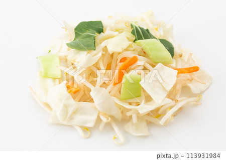 白バックのミックス野菜 白バックのミックス野菜 113931984