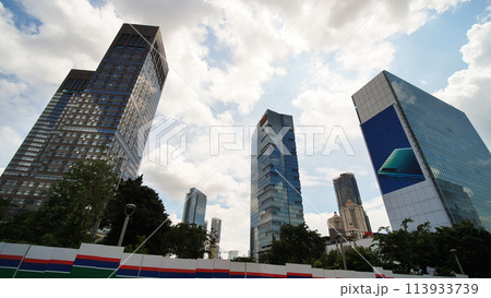 Skyscrapers of Jakarta, the capital of Indonesia, on a sunny day. 113933739