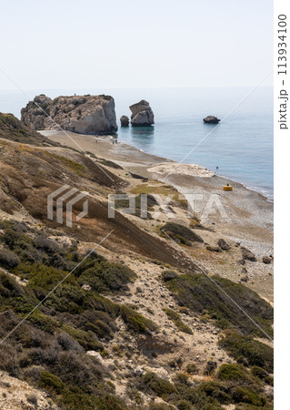 Cyprus Coastline with Aphrodite Rock Cyprus Coastline with Aphrodite Rock 113934100