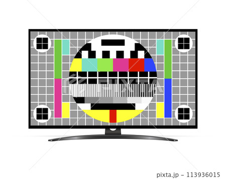 TV test pattern screen 113936015
