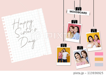 Beautiful design for concept of Sisters day Beautiful design for concept of Sisters day 113936925