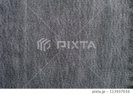 A close up of a denim fabric with a blue and gray pattern 113937038