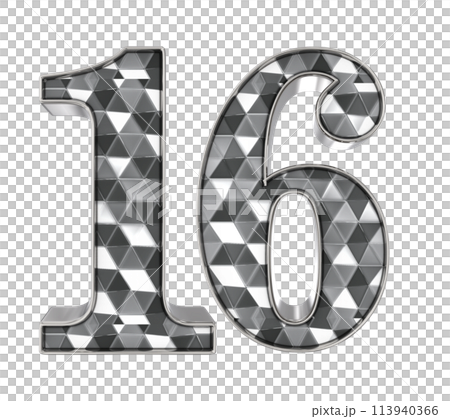 Number And Font 3D Render 113940366