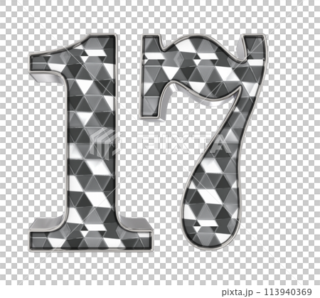 Number And Font 3D Render Number And Font 3D Render 113940369