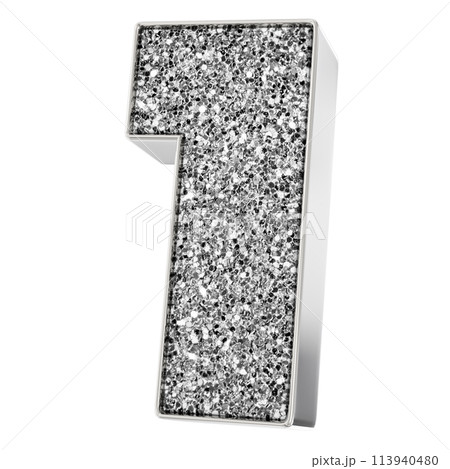 Number And Font 3D Render 113940480