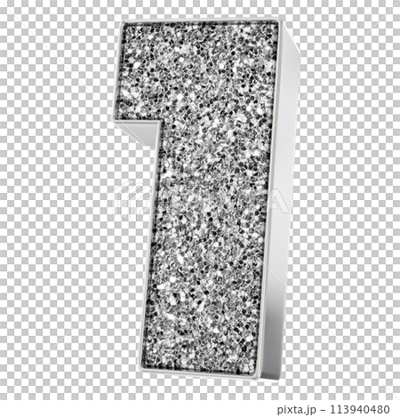 Number And Font 3D Render 113940480