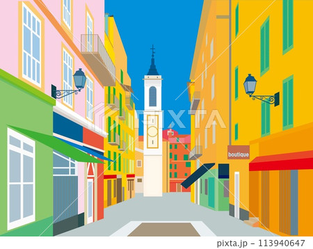 ニース nice フランス france サン・ルパラット大聖堂 ロセティ通り ニース nice フランス france サン・ルパラット大聖堂 ロセティ通り 113940647
