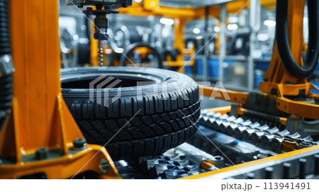 Truck tyre production machine conveyor 113941491