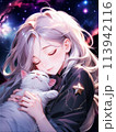 猫を抱く少女 猫を抱く少女 113942116