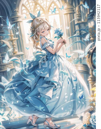 白いドレスを着た少女(雪の嬢王) 白いドレスを着た少女(雪の嬢王) 113942117