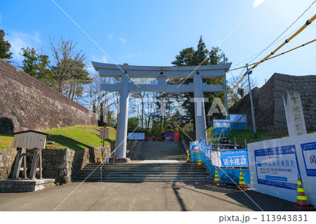 宮城県仙台市 仙台城内、宮城縣護國神社 鳥居 宮城県仙台市 仙台城内、宮城縣護國神社 鳥居 113943831