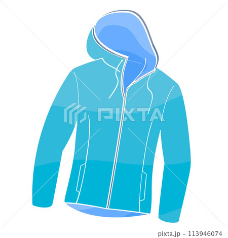 jacket with a hood Long sleeve clothes sportswear 113946074