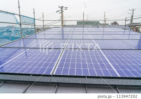 新築戸建ての太陽光発電 113947202