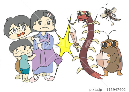 害虫　イラスト 113947402