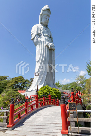 新緑と白衣大観音 群馬県高崎市 新緑と白衣大観音 群馬県高崎市 113947783