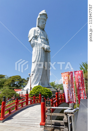 新緑と白衣大観音 群馬県高崎市 新緑と白衣大観音 群馬県高崎市 113947787