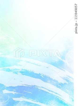 雲竜紙青色33とペイント柄 雲竜紙青色33とペイント柄 113949057