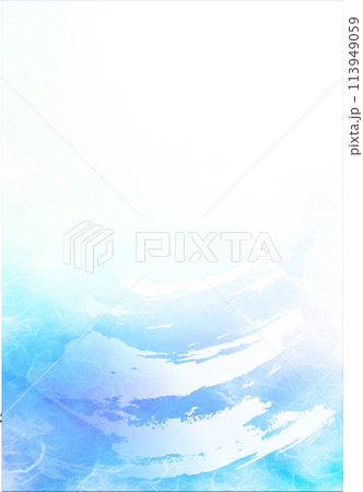 雲竜紙青色33とペイント柄 113949059