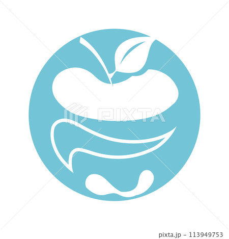 simple apple vector image simple apple vector image 113949753