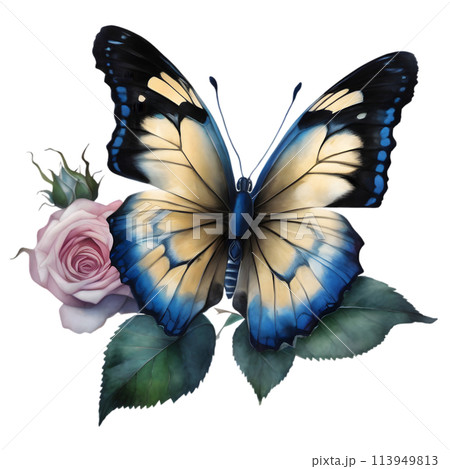 Colorful butterfly clipart for decoration. Colorful butterfly clipart for decoration. 113949813
