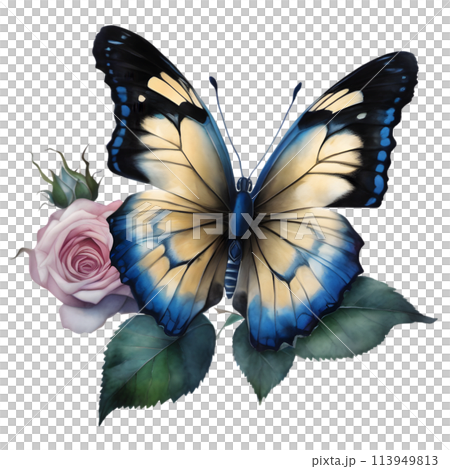 Colorful butterfly clipart for decoration. Colorful butterfly clipart for decoration. 113949813
