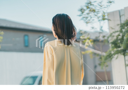 a forty-something woman a forty-something woman 113950272