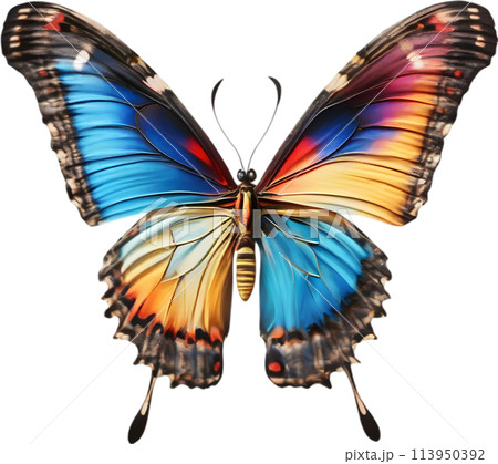 Colorful and elegant butterfly image. 113950392