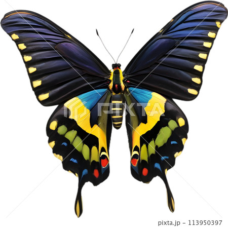 Colorful and elegant butterfly image. 113950397