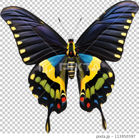 Colorful and elegant butterfly image. 113950397