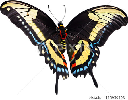 Colorful and elegant butterfly image. 113950398