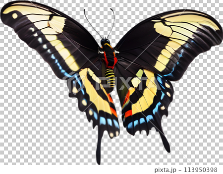 Colorful and elegant butterfly image. 113950398