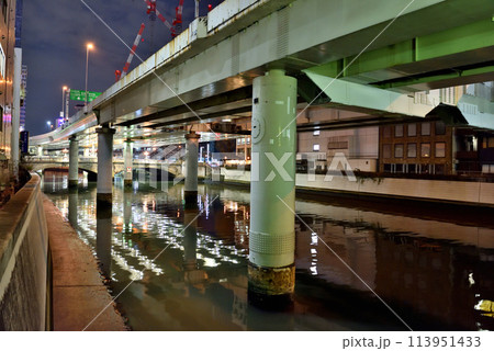 日本橋川夜景 113951433