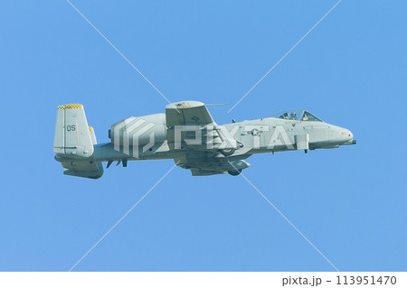 アメリカ空軍A-10AサンダーボルトⅡ水平飛行 アメリカ空軍A-10AサンダーボルトⅡ水平飛行 113951470