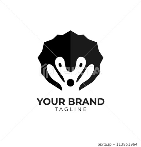 Modern and simple Pangolin head logo template Modern and simple Pangolin head logo template 113951964