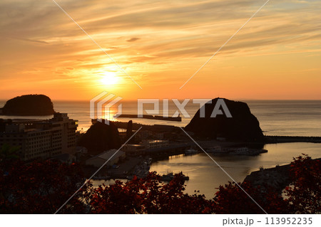 夕日台展望台よりの夕焼け 113952235