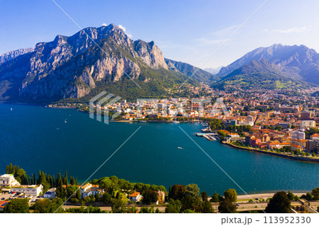 Lecco and Como lake in Italy Lecco and Como lake in Italy 113952330