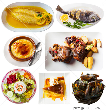 Set of various Catalonian dishes Set of various Catalonian dishes 113952635